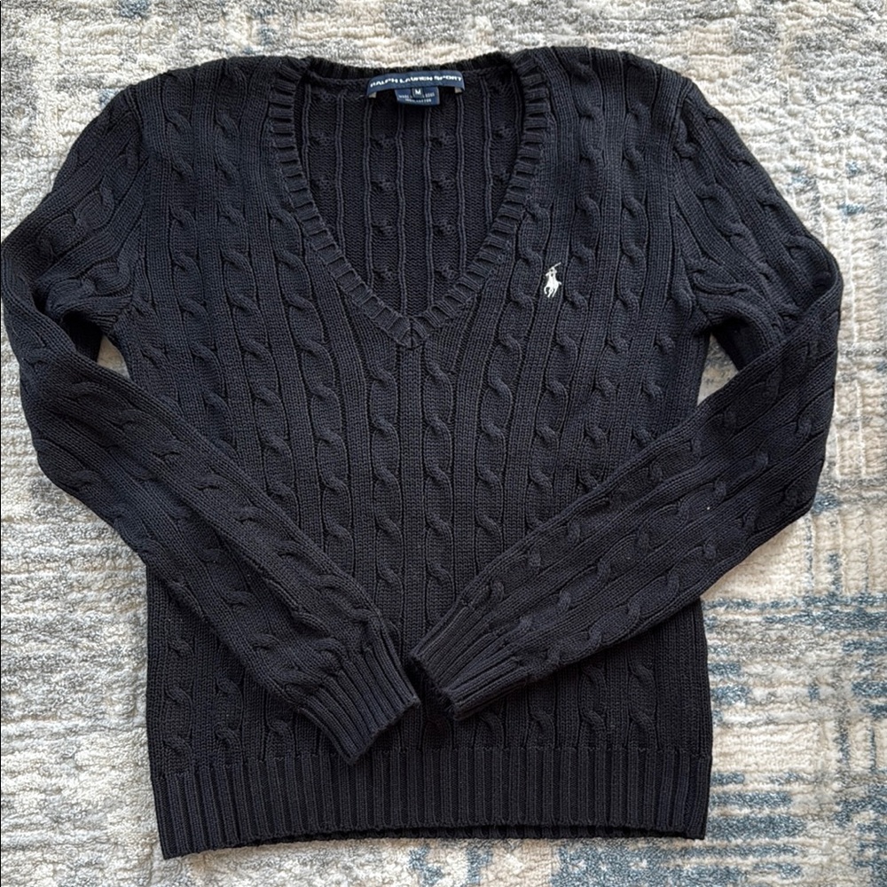 VTG RALPH LAUREN WOMENS V NECK SWEATER